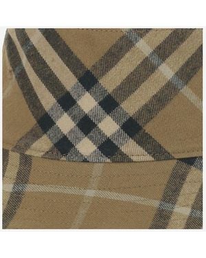 Burberry Hat Cotton Check - Green