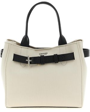 Tom Ford Small Audrey Shopping Bag Tote - Natural