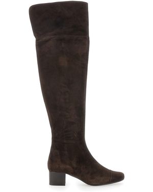 CAREL PARIS Brigitte Ankle Boots With Side Zip Closure - Black