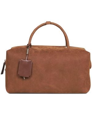 Max Mara Large Bowler Bag Dark Calf Leather Handbags - Brown