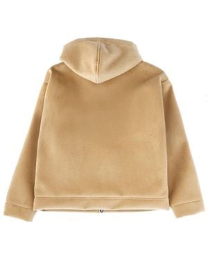 MSGM Msgm Velvet Cotton Jacket - Natural