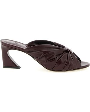 Fendi Arco Sandals Bordeaux - Brown