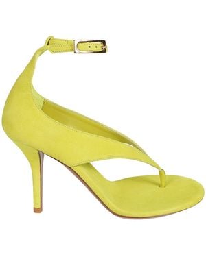 Gia Borghini Alice Thong Strap Sandals - Yellow