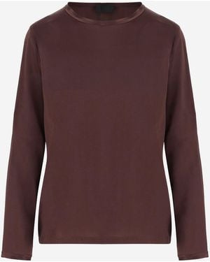 F.it Stretch Silk Jumper - Brown