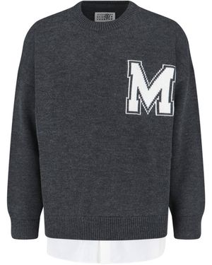 MM6 by Maison Margiela Jumpers Virgin Wool - Grey