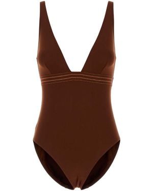 Eres Stretch Nylon Sillage Swimsuit - Brown