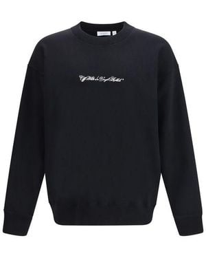 Off-White c/o Virgil Abloh Cotton Sweatshirt Clothing - Blue