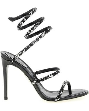 Rene Caovilla Cleo Heels - Black