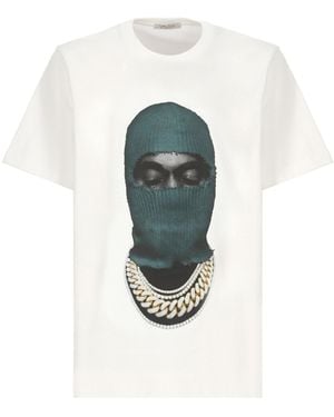 ih nom uh nit Mask T-Shirt - Blue