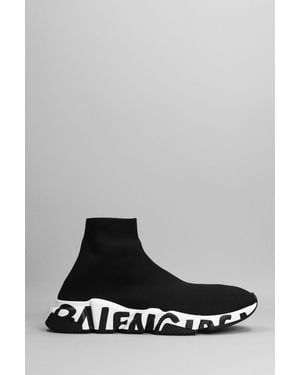 Balenciaga Speed Lt Graffi Sneakers - White