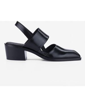 CB Made In Italy Leather 5 Cm Heels Marte - Blue