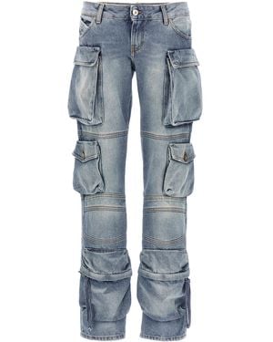 The Attico Cargo Jeans - Blue