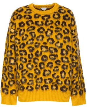 Bottega Veneta Animalier Sweater - Yellow