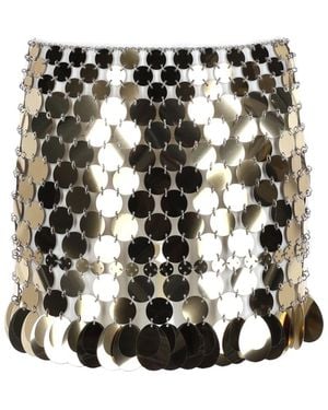 Rabanne Mini Skirt Sequins Polyester - Black