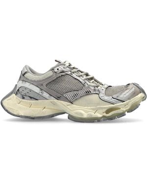 Balenciaga Stapler Lace-Up Sneakers - White