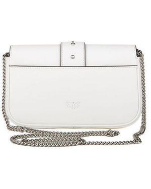 Pinko Shoulder Bag Calf Leather Shoulder-Bags - White