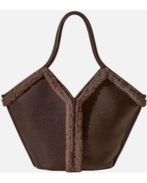 Hereu Calella Shearling Bag - Brown