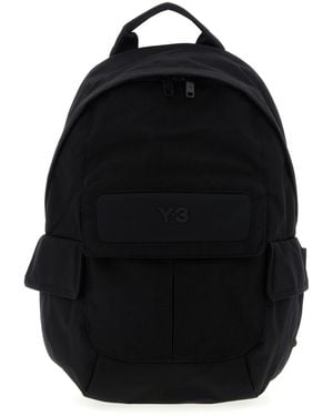 Y-3 Small Logo Pocket Backpack - Black