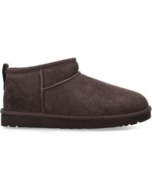 UGG Classic Ultra Mini Suede Boots - Brown