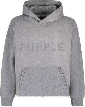 Purple Brand Heavyweight Fleece Hoodie - Grey