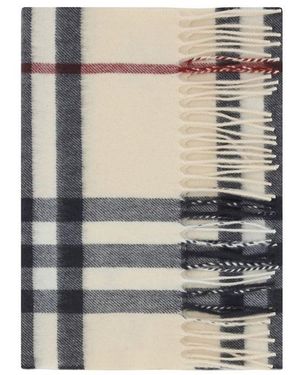 Burberry Beige Cashmere Scarf - Multicolour