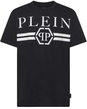 Philipp Plein T-Shirt With Logo Print - Black