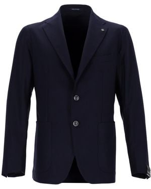 Tagliatore Montecarlo Blazer Virgin Wool Jacket - Blue