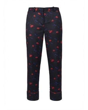 Pinko Pants Polyester Apparel Trousers-Leggings - Blue