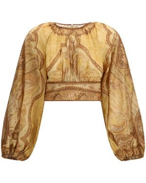 Zimmermann Bustier Top Wanderlust Cotton; Silk; Other Fibres - Natural