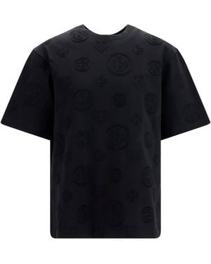 CASABLANCA Oversized All-Over Monogram T-Shirt Cotton T-Shirts - Black