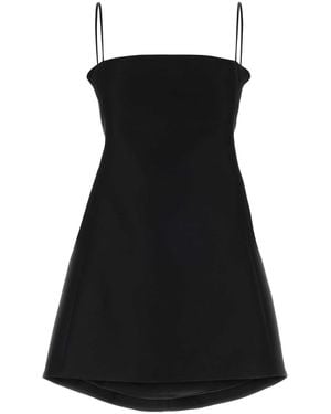 Balenciaga Wool Blend Mini Dress - Black