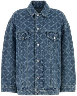 MICHAEL Michael Kors Printed Denim Jacket - Blue