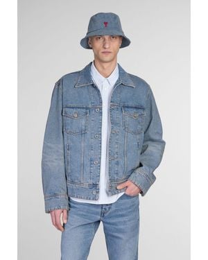 Ami Paris Denim Jackets - Blue