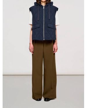 OOF WEAR Puffer Vest Shiny Nylon Gilet - White