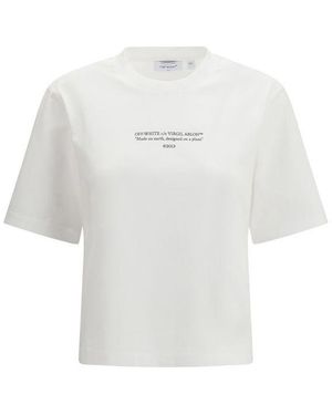 Off-White c/o Virgil Abloh White Cotton Sportswear - L