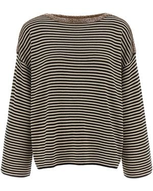 Brunello Cucinelli Dazzling Collar Insert Jumper - Black