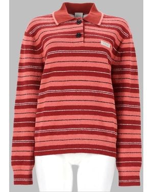 Paul Smith Rugby Sweater Bouclé Cotton Nylon Sweaters - Red