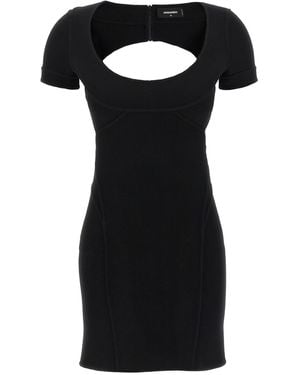 DSquared² Bodycon Cut Out Dress - Black