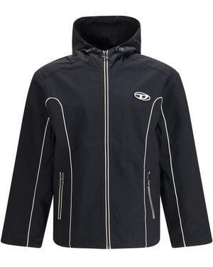 DIESEL J-Hives Windbreaker Jacket - Blue