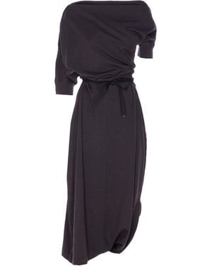 Lemaire Twisted Hem Dress - Blue