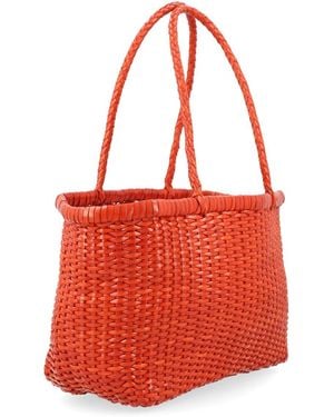 Dragon Diffusion Shoulder Bag B Weave Leather - Red