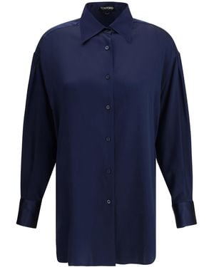 Tom Ford Silk Shirt - Blue