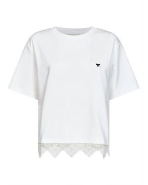 Weekend by Maxmara T-Shirt Wkdsala Jersey Cotton T-Shirts & Jerseys - White