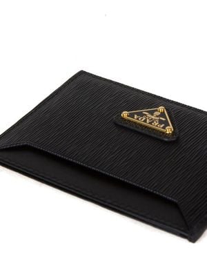 Prada Card Holder Calfskin Bags Card-Holders - Black