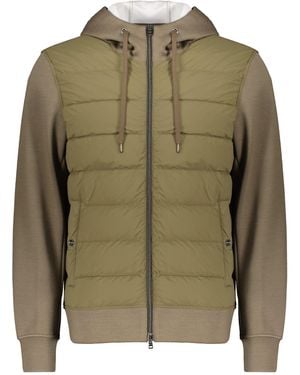 Herno Padded Front Panel Jacket - Green