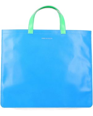 Comme des Garçons Fluo Leather Tote Goat - Blue