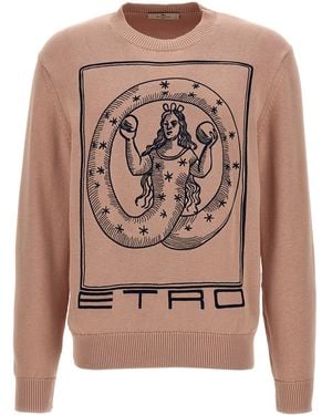 Etro Logo Embroidery Jumper - Pink