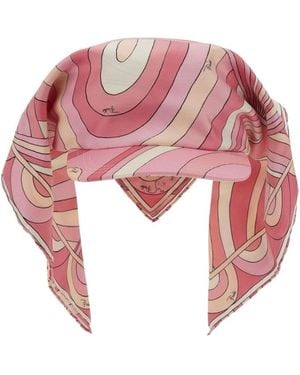 Emilio Pucci Visor With Scarf - Pink