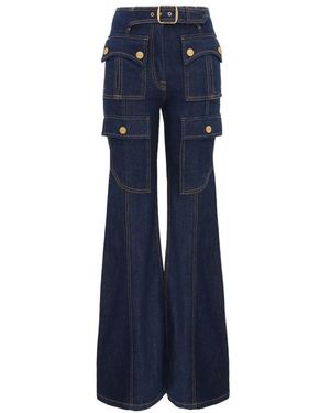 Zimmermann Luna Utility Denim Jeans - Blue