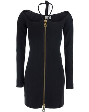 Elisabetta Franchi Knit Mini Dress - Black